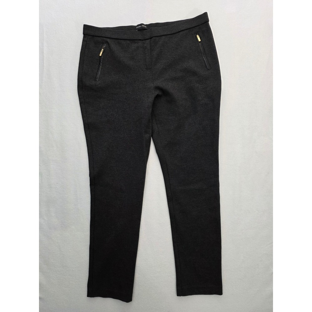 Ivanka Trump Dress Pants Slim Leg Size 10 Gray Professional Career Chic